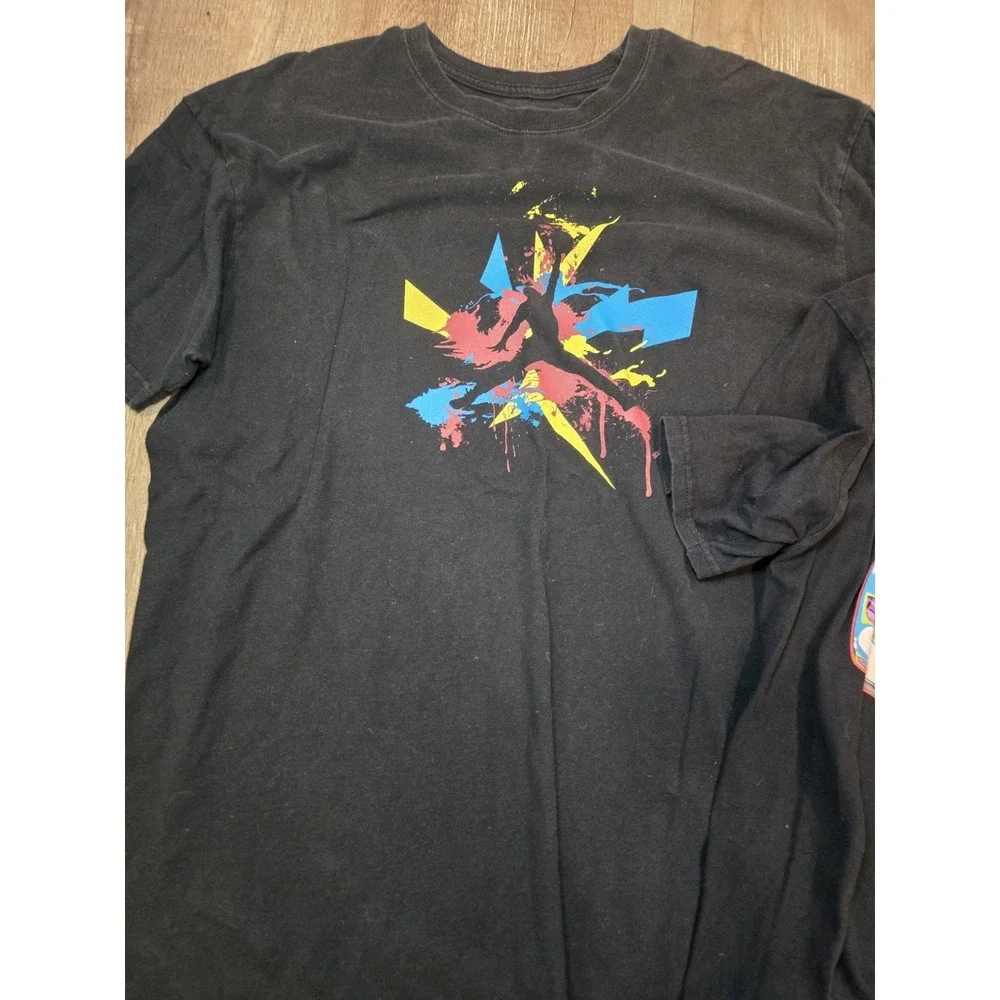 Nike Air Jordan Black‎ Tshirts Graphic Men's Sz XLarge